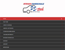 Tablet Screenshot of fahrschule-ps-stark.de
